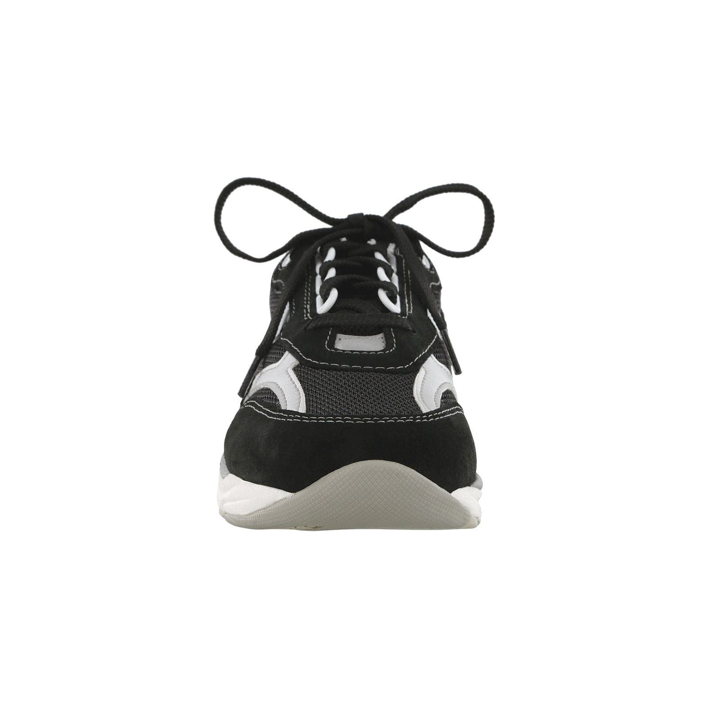 Women's Tour Mesh Lace Up Sneaker in Black / Silver