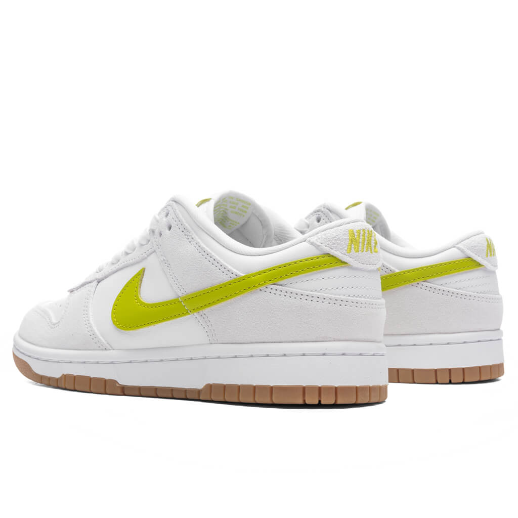 Women's Dunk Low - White/Bright Cactus/Gum Yellow