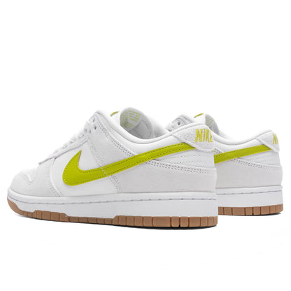 Women's Dunk Low - White/Bright Cactus/Gum Yellow