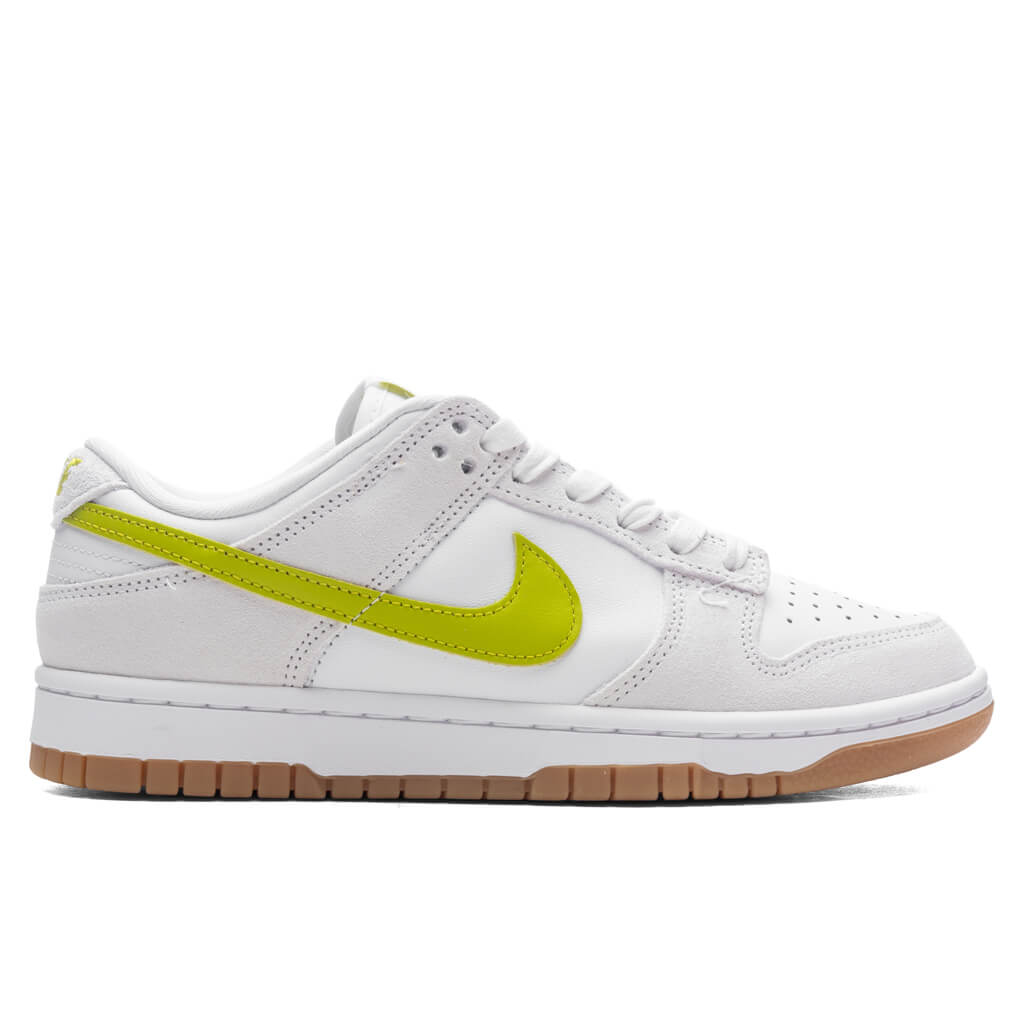 Women's Dunk Low - White/Bright Cactus/Gum Yellow
