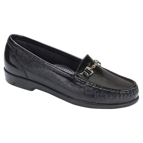 Women's Metro Slip-On Loafer in Patent Black Wide