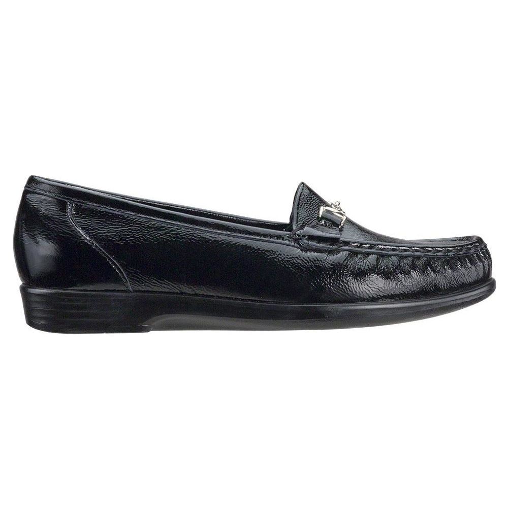 Women's Metro Slip-On Loafer in Patent Black Wide