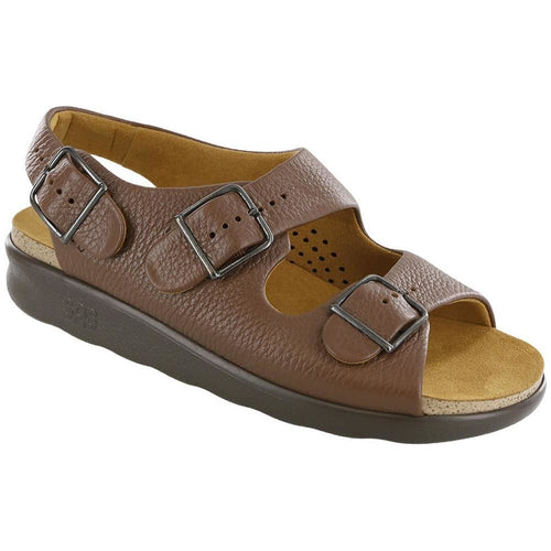 Women's Relaxed Heel Strap Sandal in Amber Wide