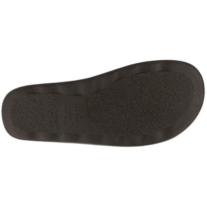 Women's Relaxed Heel Strap Sandal in Black