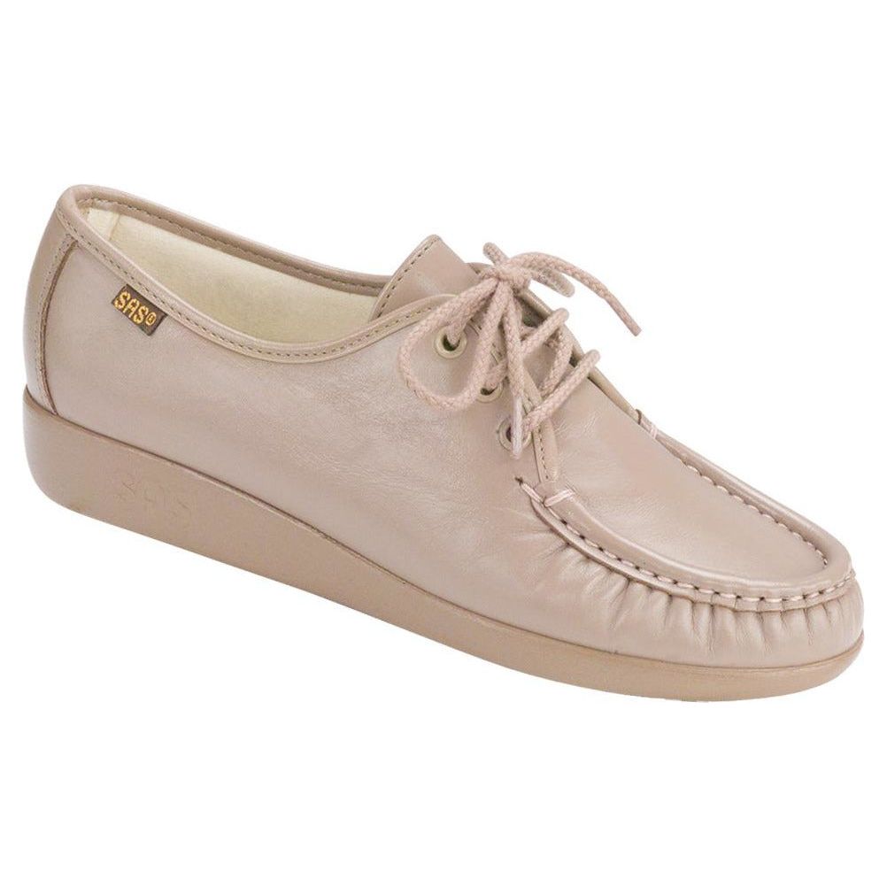 Women's Siesta Lace Up Loafer in Mocha Wide