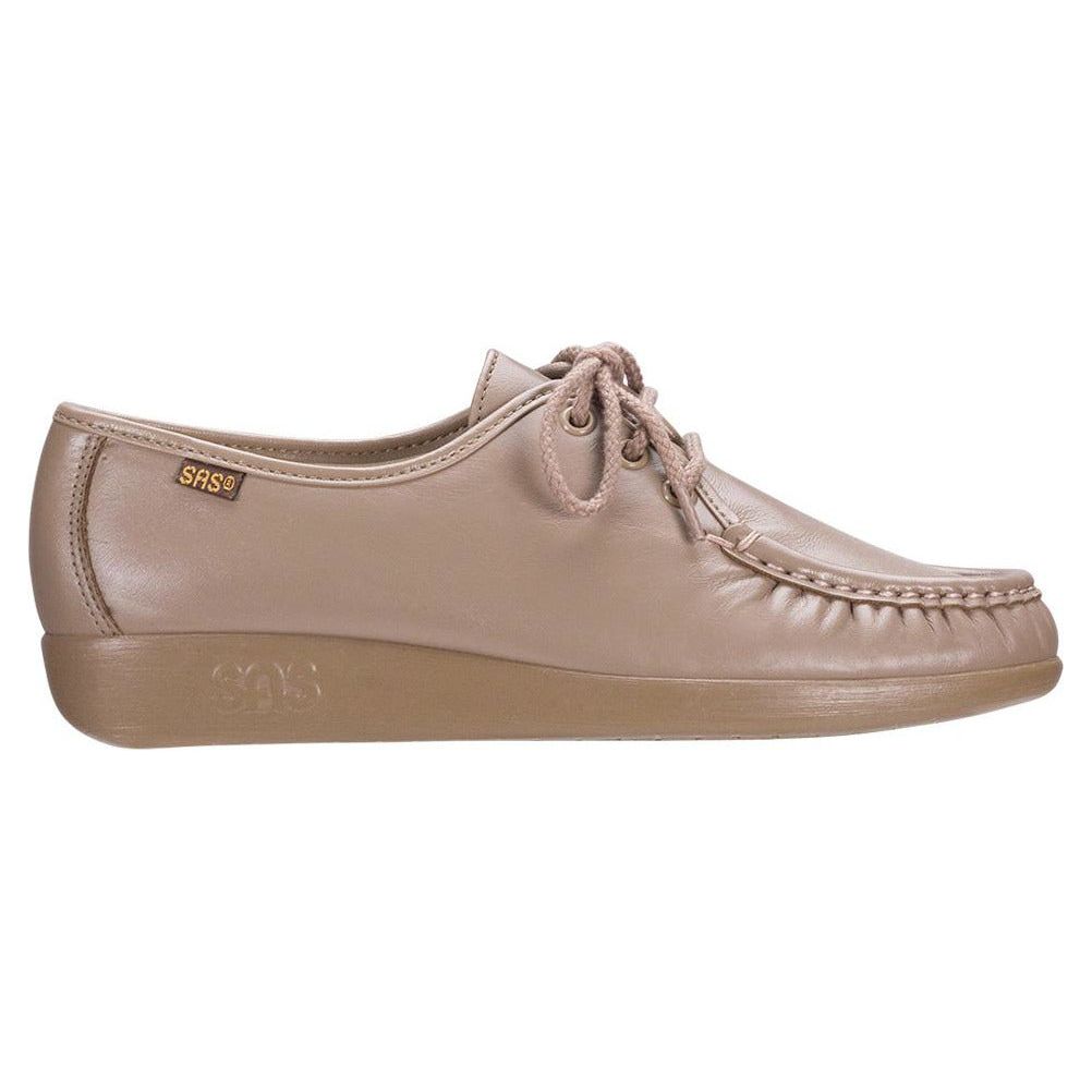Women's Siesta Lace Up Loafer in Mocha Wide