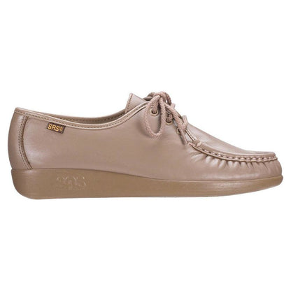 Women's Siesta Lace Up Loafer in Mocha Wide