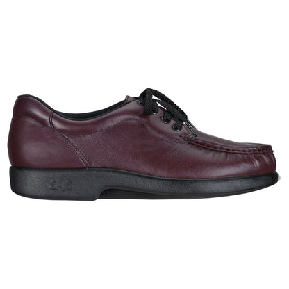 Women's Take Time Lace Up Loafer in Antique Wine