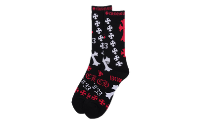 Stencil Socks "Black" CHRM1134