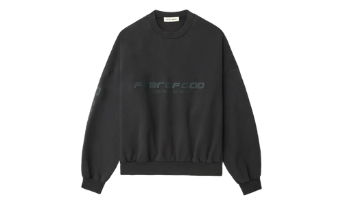 Los Angeles Heavy Fleece Cropped Sweatshirt "Vintage Black" 192HO256893F