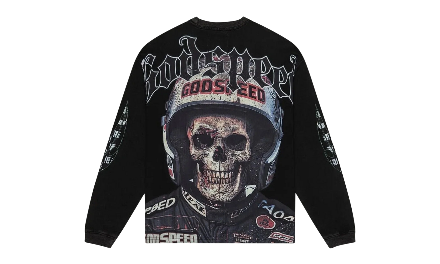 Crash Out L/S T-shirt "Black Wash" 36R39BBC