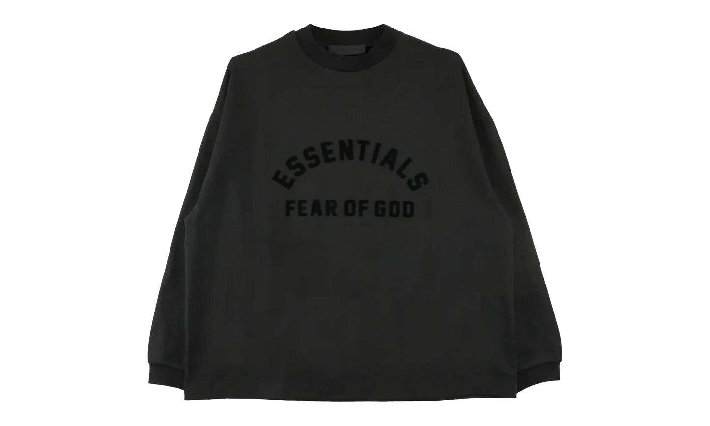 Heavy Jersey Long Sleeve Tee Shirt "Jet Black" 125SP242014F