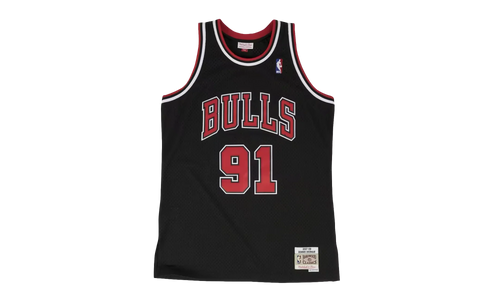 NBA Dennis Rodman Swingman Alternate Jersey "1997 Chicago Bulls - Black" SMJYGS18152 CBUBLCK97DRD
