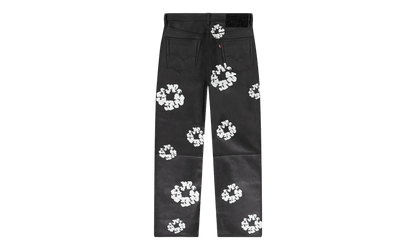 Levi's Leather Cotton Wreath Logo Pants "Black / White" DT340