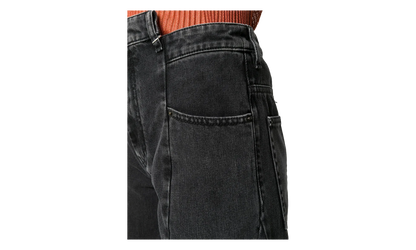 5 Pockets Asymmetrical Waist Jeans "Medium Stone Black" S51LA0133S30496961