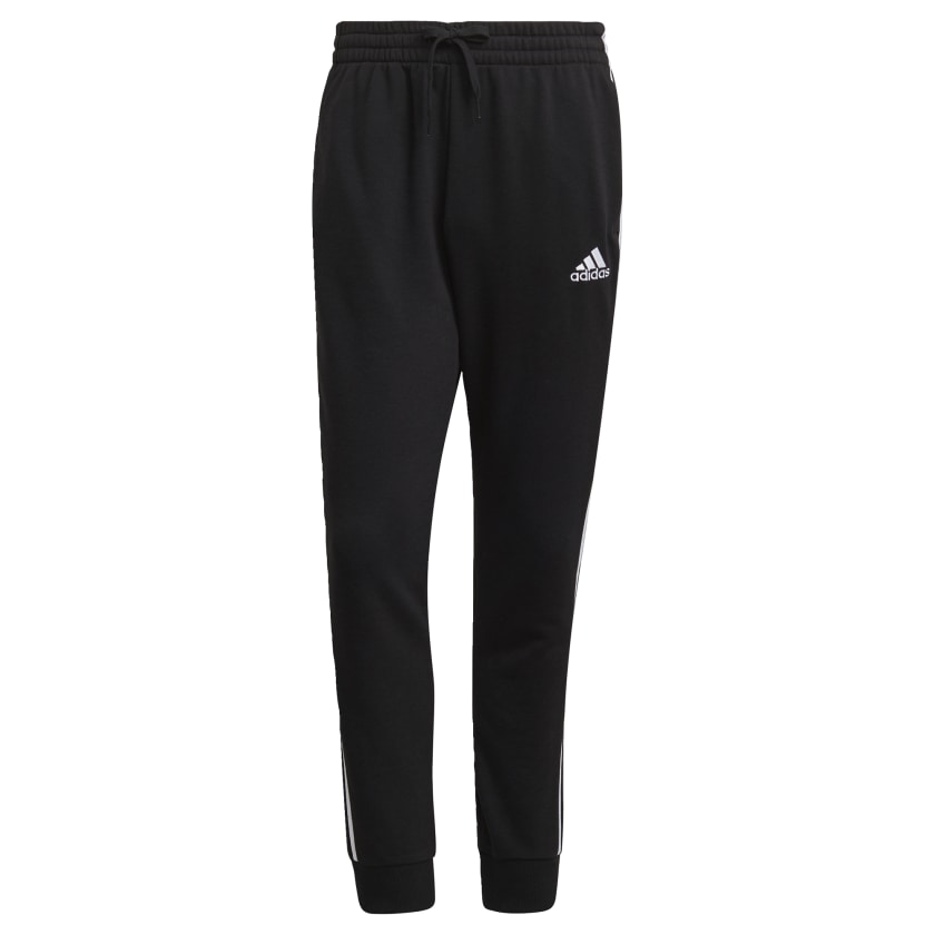 Men's adidas Essentials French Terry Tapered Cuff 3-Stripes Pants
