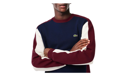 Brushed Fleece Colourblock Sweatshirt "Navy / Zinfandel" SH1299 PIG