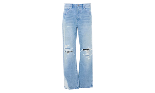 Repair Knee Blowout Jeans "Light Indigo" P011 GDBT226
