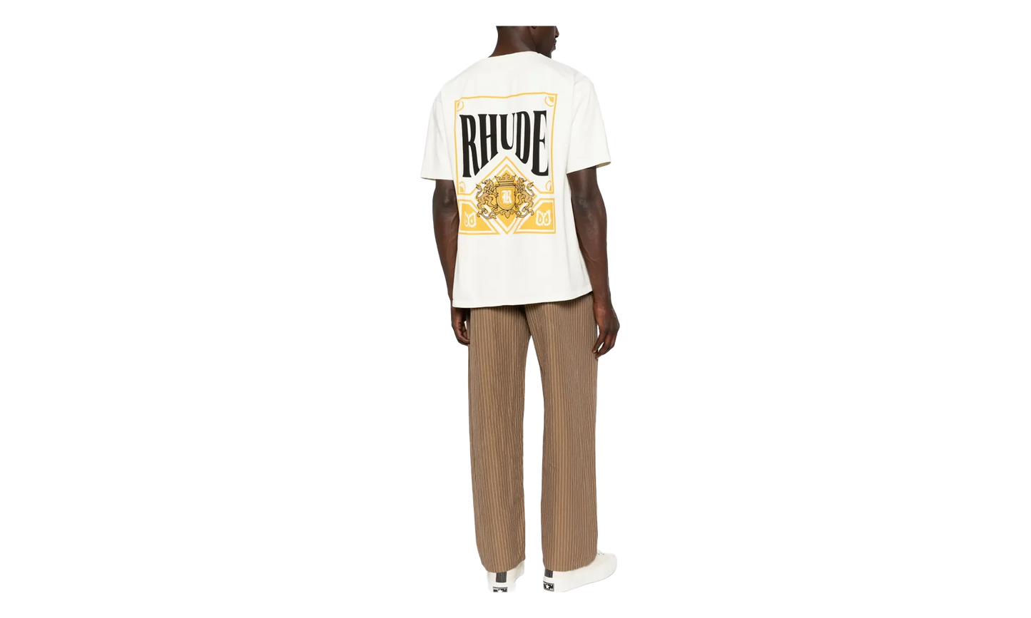 Playing Card T-Shirt "Vintage White / Yellow" RHSS26TT02012 WHT