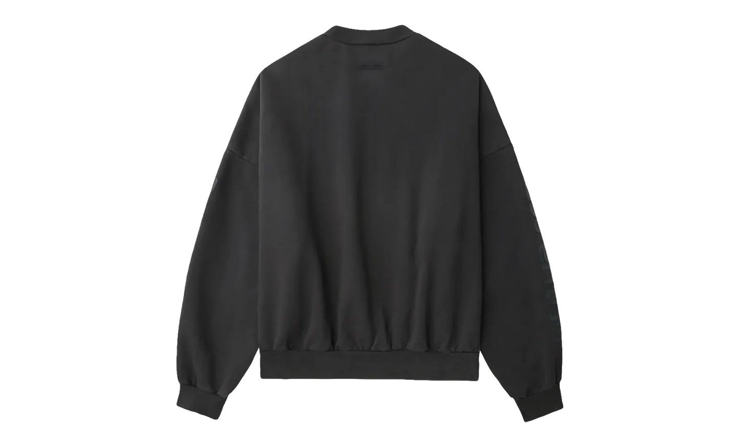 Los Angeles Heavy Fleece Cropped Sweatshirt "Vintage Black" 192HO256893F