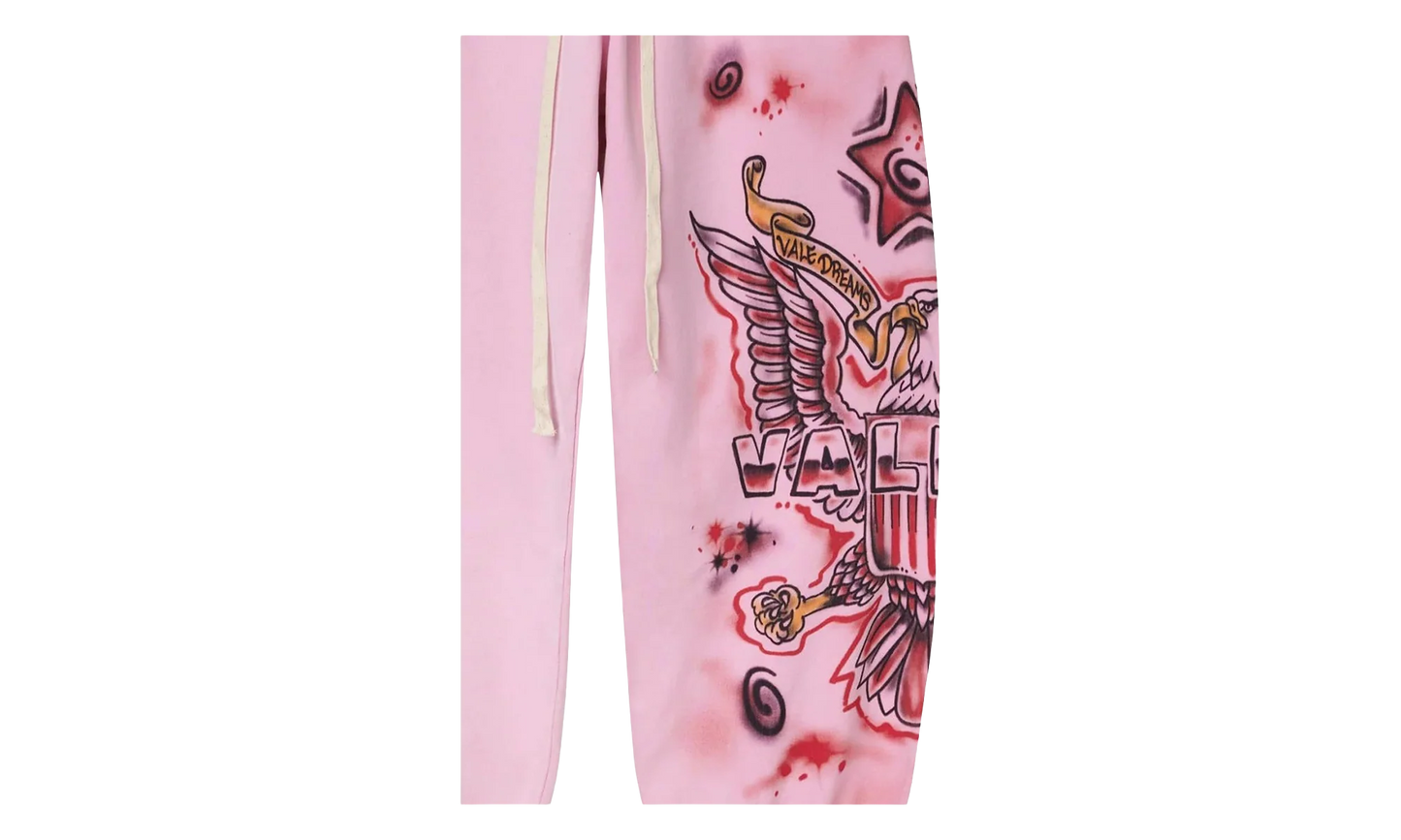 FLAG SWEATPANTS "Pink" VAL101