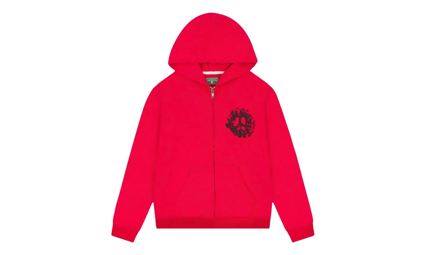 Denim University Zip Hoodie "Red" DT379