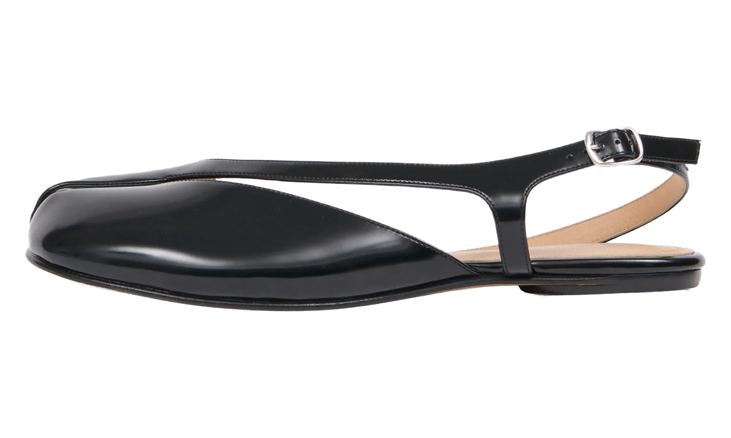 Tabi Flat Slingback Sandal "Black" S58WP0295P8193T8013