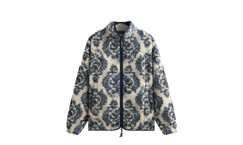 Damask Floral Sherpa Harper Jacket "Sandrift" khm010821 104