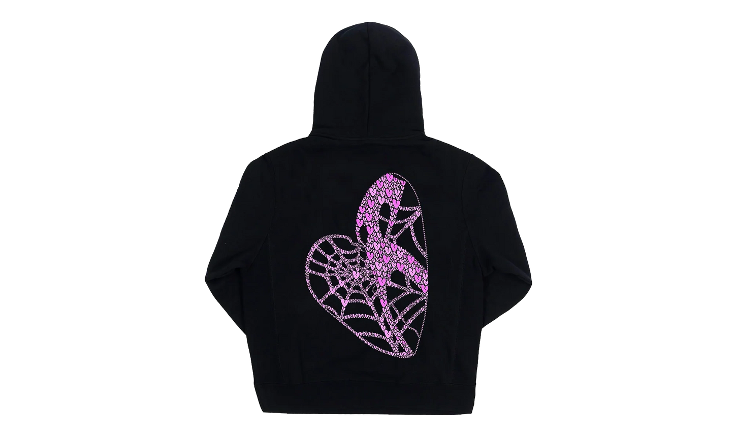 Pink Broken Heart Hoodie "Black" BBCD11B3