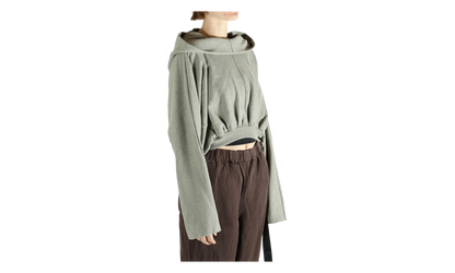 Felpa Cropped Hooded Top WMNS "Grey Melange" DS01F4218 FGM 178