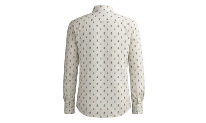 Peacock Long-Sleeve Shirt "Ivory / Green" Y0M06223JA IVG