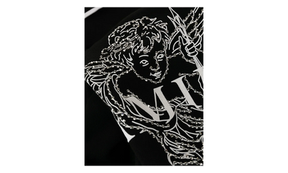 Crystal Outline Cherub Sweatpants "Black" MJSP017 001