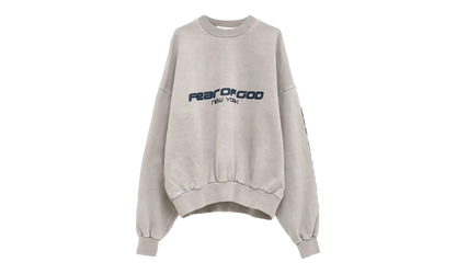 New York Heavy Fleece Cropped Sweatshirt "Smoke Grey" 192HO256891F