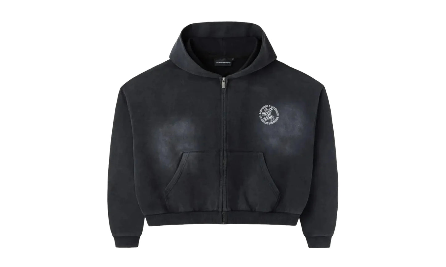 Eclair Zip Up Hoodie "Black" V17Z43LY