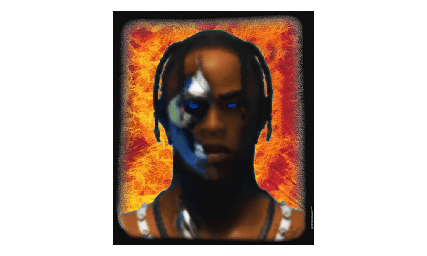 Travis Scott T-3500 Portrait T-Shirt "Black" TSUC56