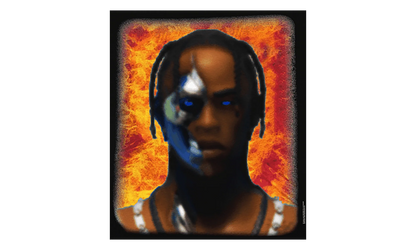 Travis Scott T-3500 Portrait T-Shirt "Black" TSUC56