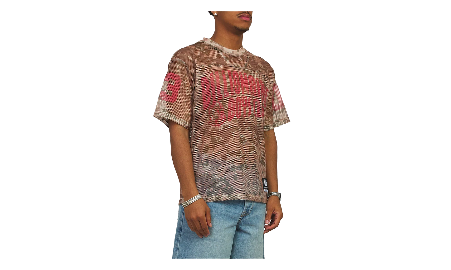 Varsity Logo Mesh T-Shirt "Doeskin" 861 2319 DOE