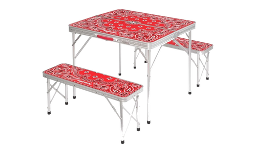 Coleman Folding Table Set "Red" SU27413