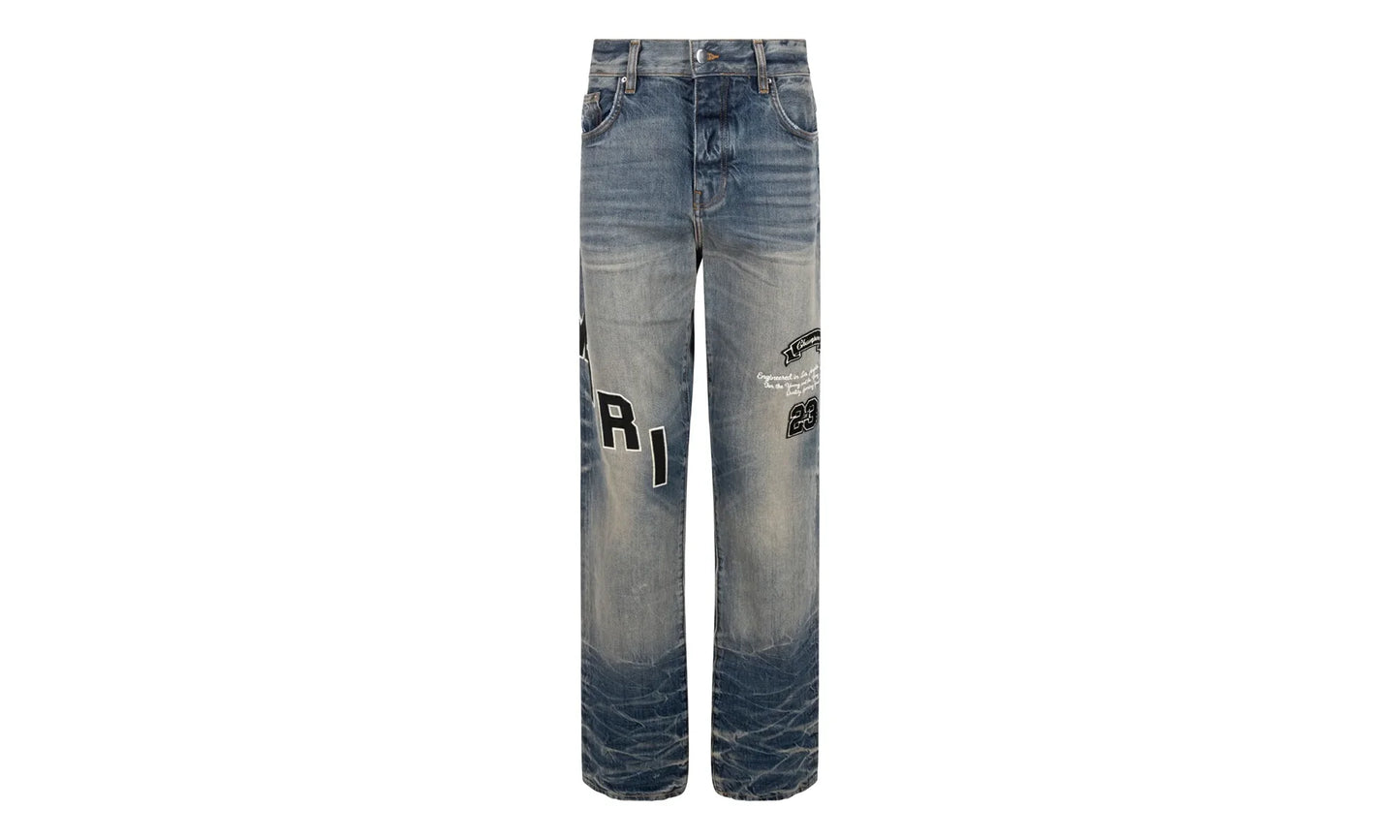 Hockey Logo Jeans "Vintage Indigo" AW23MDF004 875