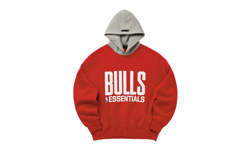 BULLS SPORTS FIT HOODIE "RED / CONCRETE HEATHER" 192NB256406F