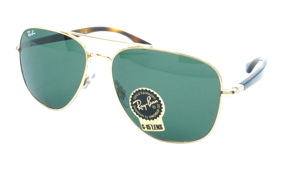 AVIATOR SUNGLASSES "POLISHED GOLD" RB3683-001-31