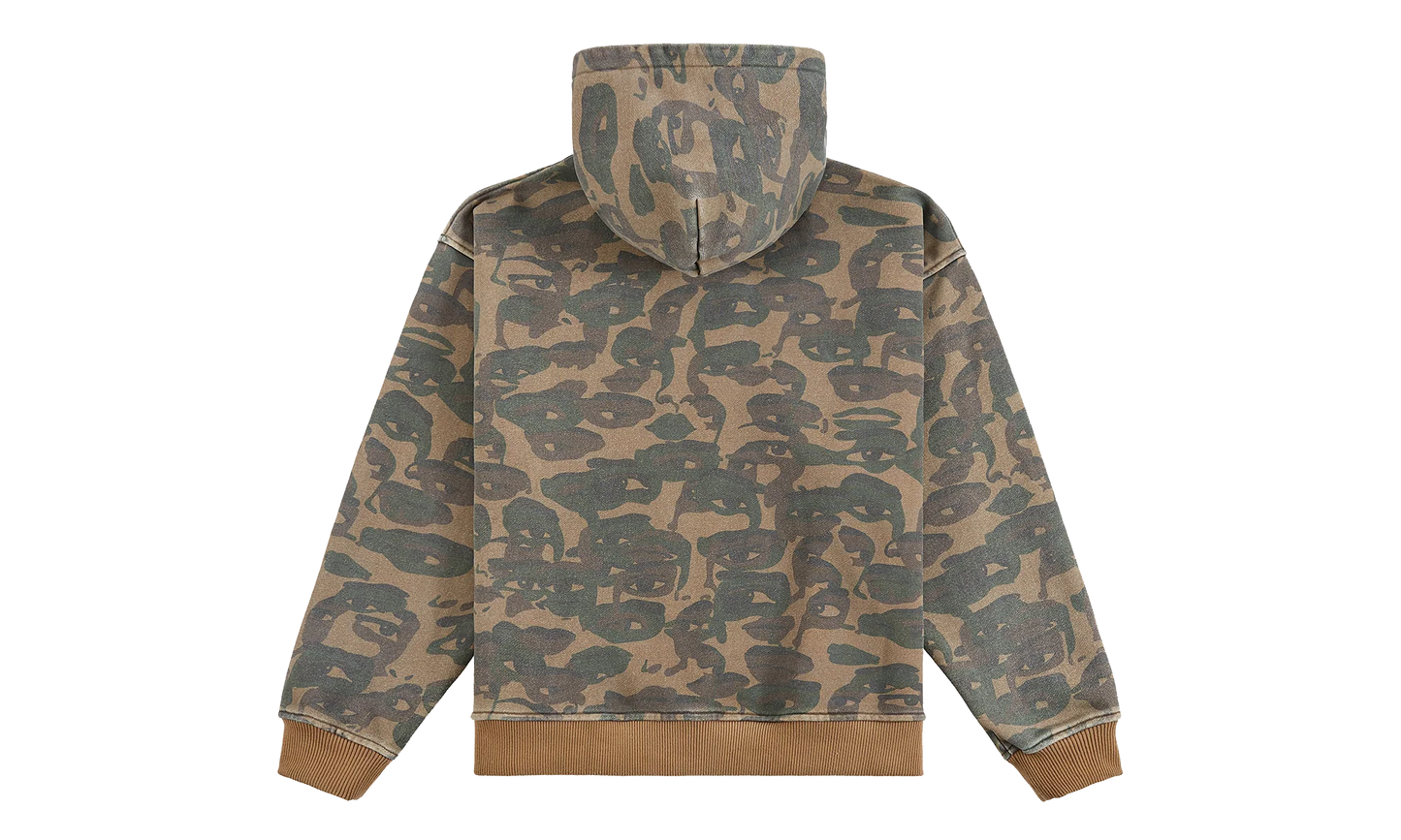 Kid Super Face Camo Hoodie "Green" KS005