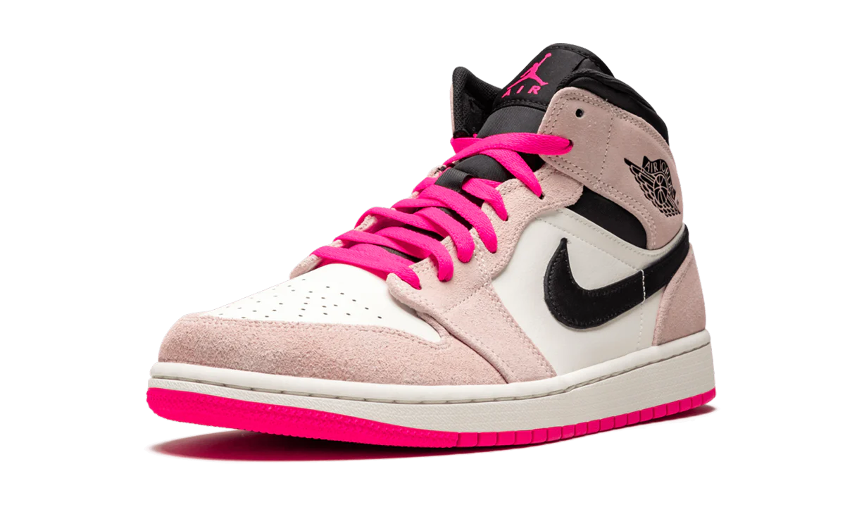 Air Jordan 1 Mid SE "Crimson Tint/Hyper Pink" 852542 801