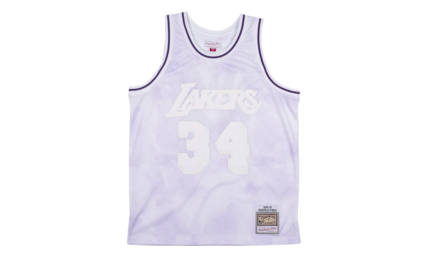 NBA Shaquille O’Neal Cloudy Skies Swingman Jersey "1996 Los Angeles Lakers - Light Purple" SMJYBW19061 LALLTPR96SON