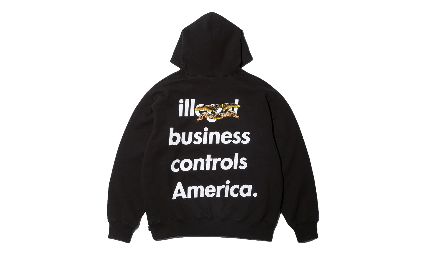 ANTIHERO Hooded Sweatshirt "FW25 - Black" SU26942