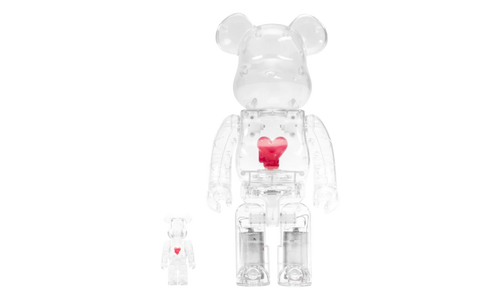 Bearbrick Emotionally Unavailable Heart "100% & 400% Set" MEDI3065