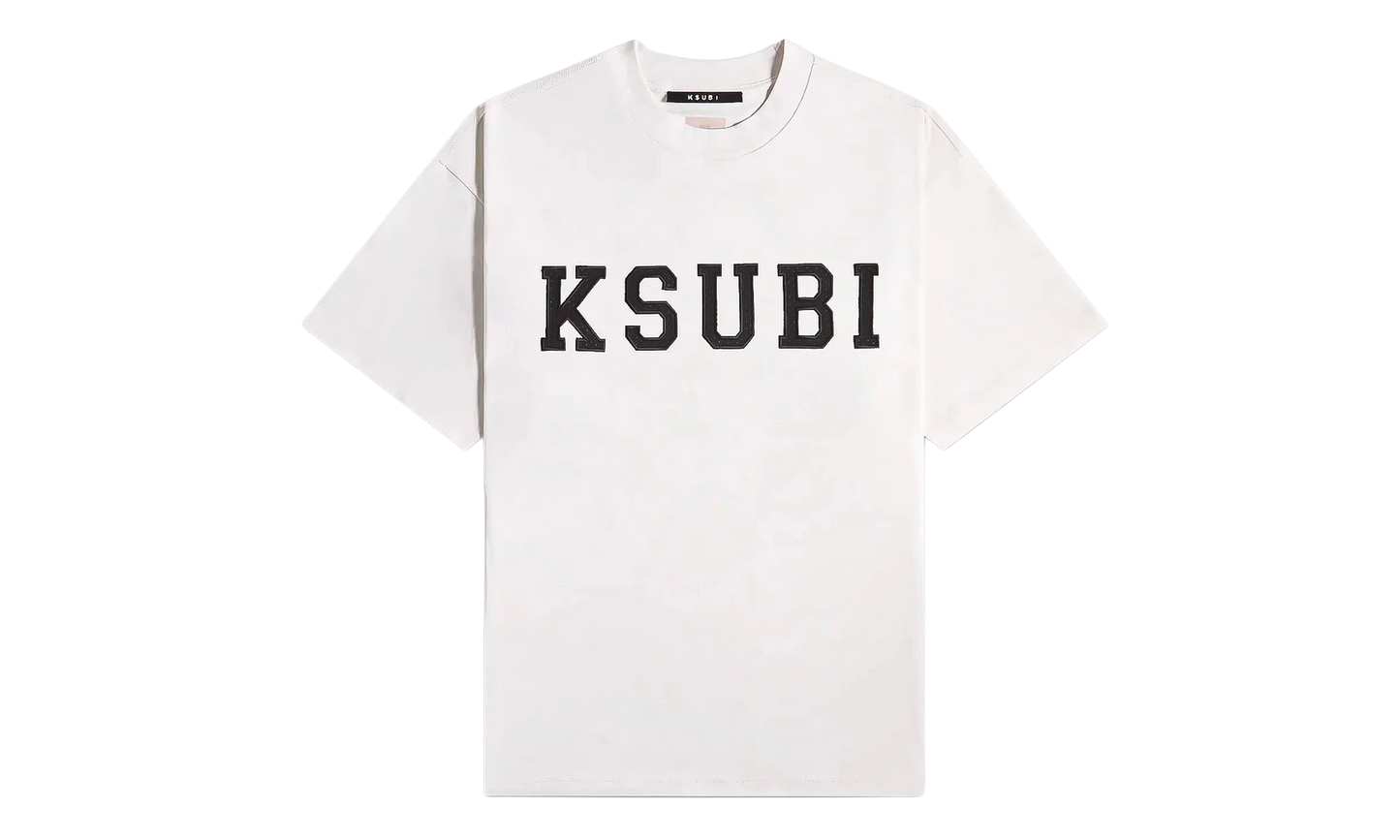 Ksubi Touchdown Ekcess SS Tee "Vintage White" MPS26TE025
