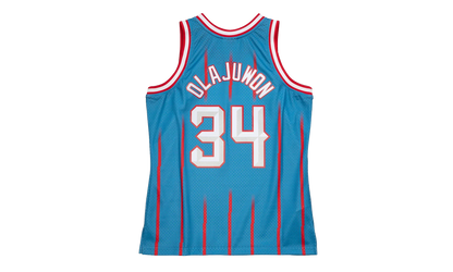 NBA Hakeem Olajuwon Reload 2.0 Swingman Jersey "1996 Houston Rockets - Blue" SMJYGS20080 HROLTBL96HOL