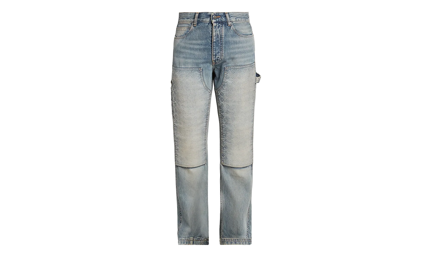Debossed MA Quad Carpenter Jeans "Antique Indigo" AMDNGH1055 406