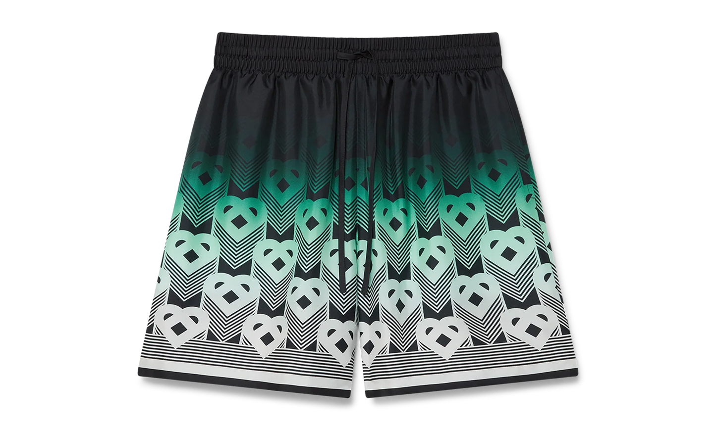 Gradient Monogram Silk Shorts "Green" MPF25 TR 012 01